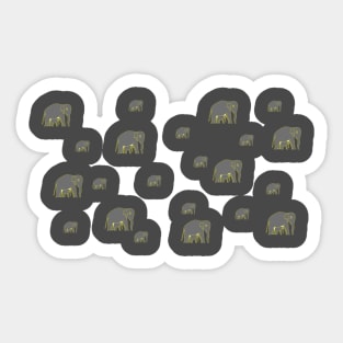 Elephant's Team - Protect the weaker ones ! Sticker